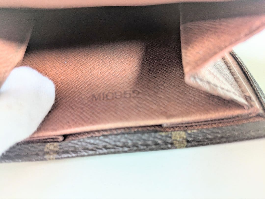 【良品】ルイヴィトン モノグラム Wホック 三つ折り コンパクト財布