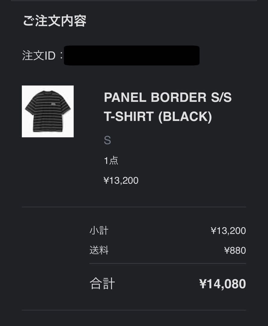 トップス ENNOY PANEL BORDER S/S T-SHIRT (BLACK)