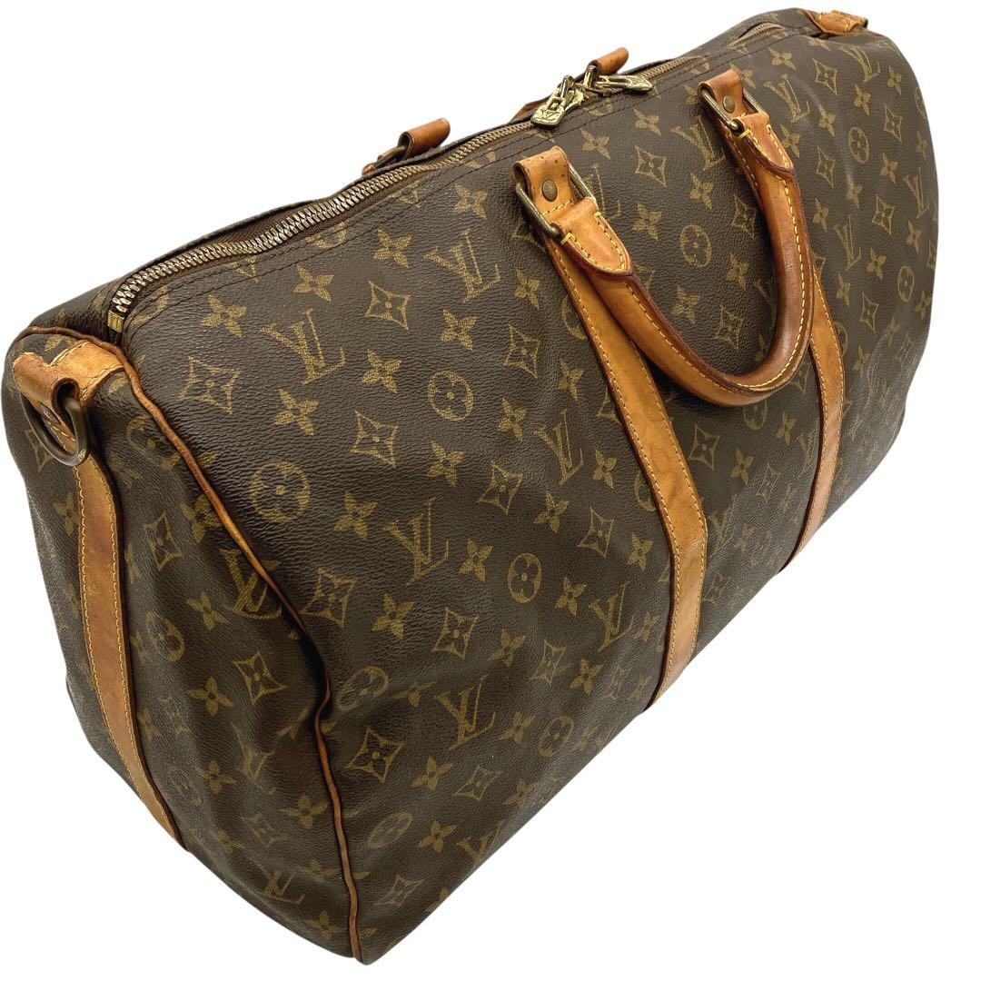 【LOUIS VUITTON】キーポル バンドリエール50 モノグラム　旅行鞄
