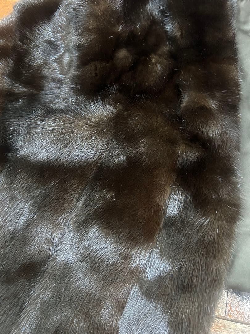 三越 毛皮ショール MINK ミンク 大判ショール ミンクファー 毛皮
