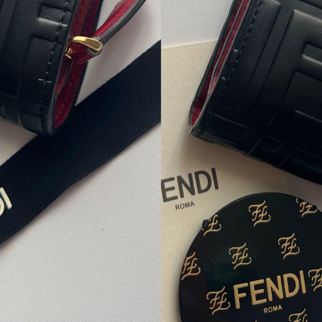 128 極上美品 FENDI フェンディ ズッカ 2つ折り財布