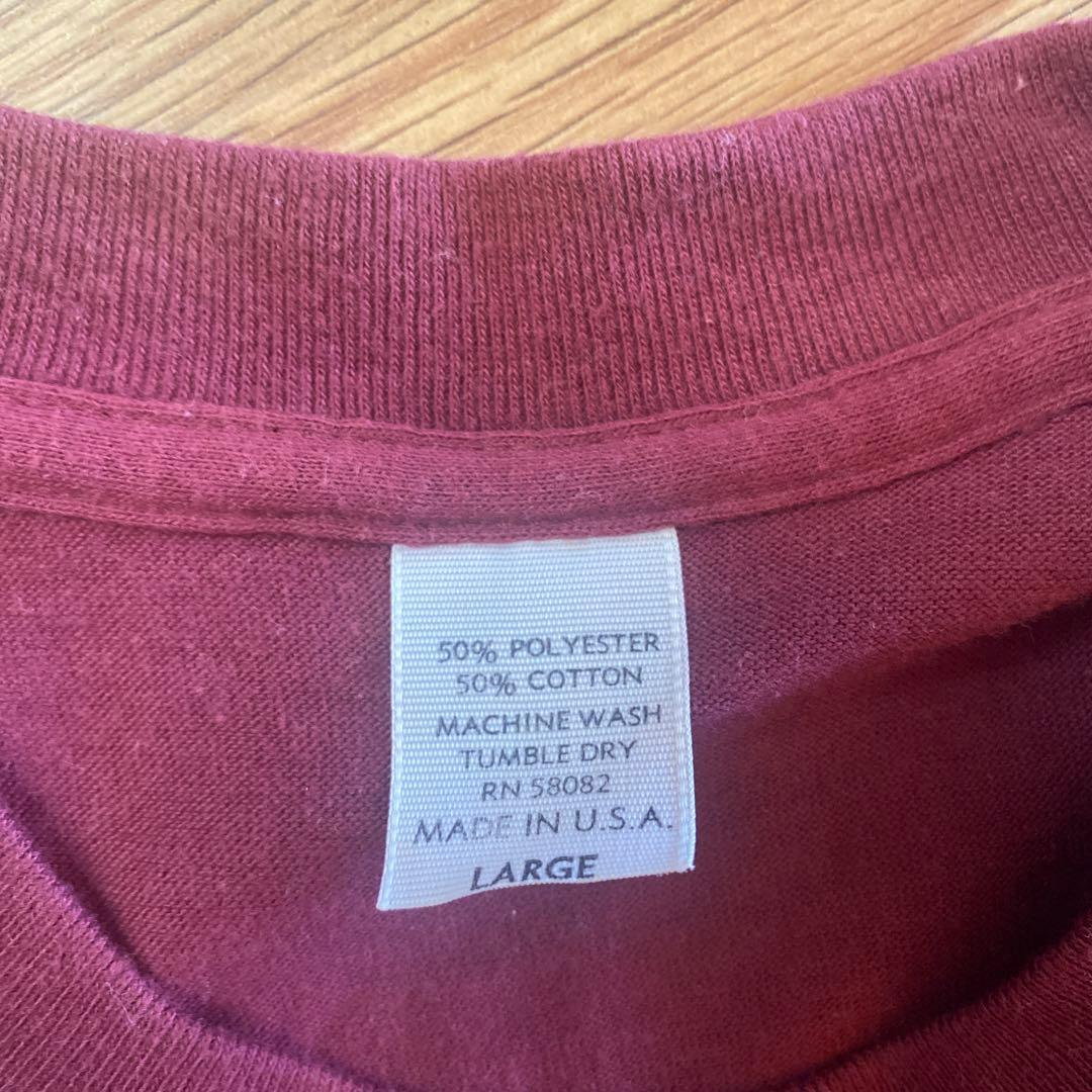 激レアUSED USA ゴーストバスターズ Tシャツ バーガンディ