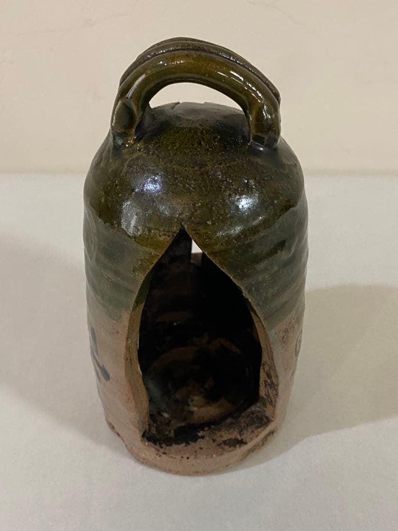 骨董　織部の灯火器　茶道具　夜咄