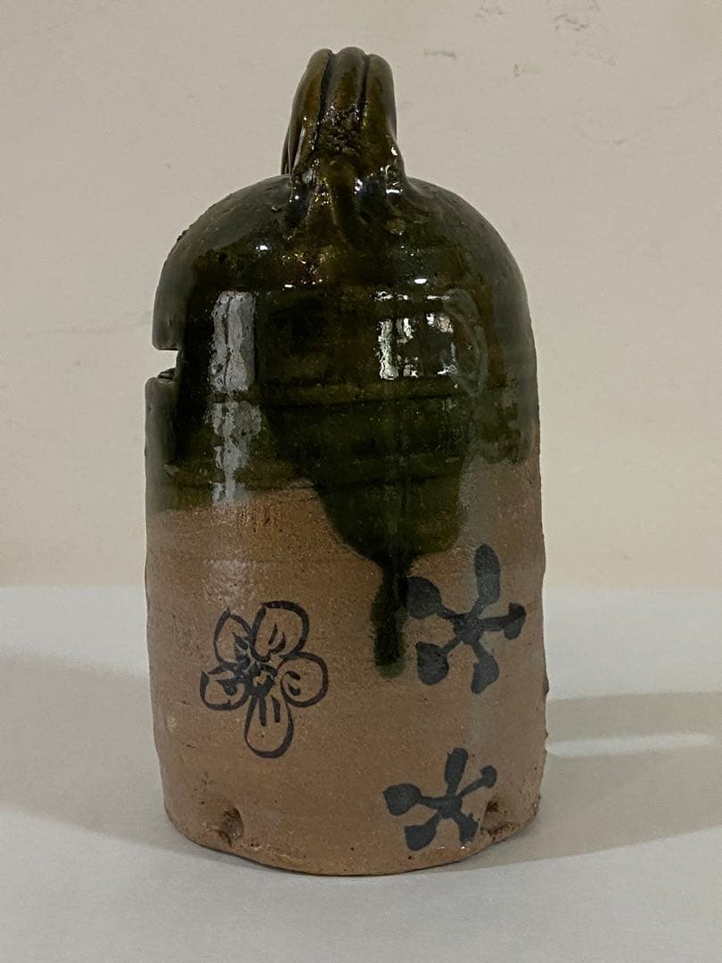 骨董　織部の灯火器　茶道具　夜咄