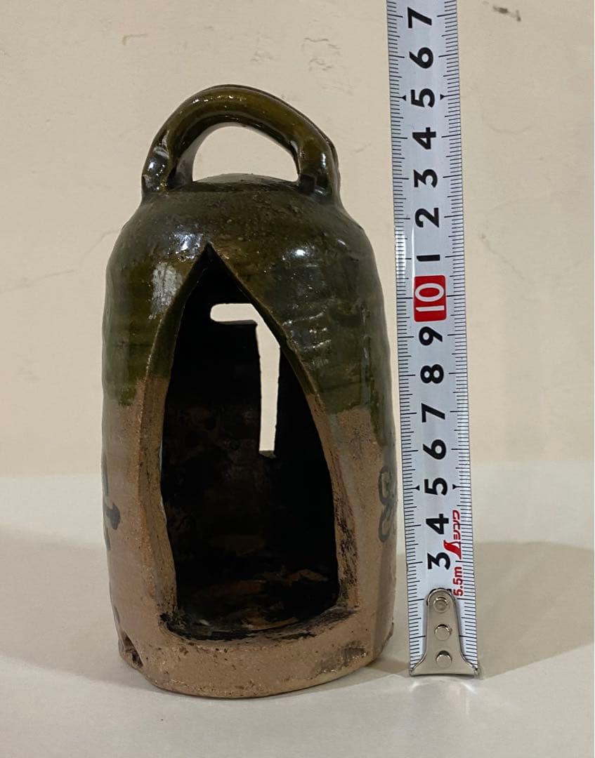 骨董　織部の灯火器　茶道具　夜咄
