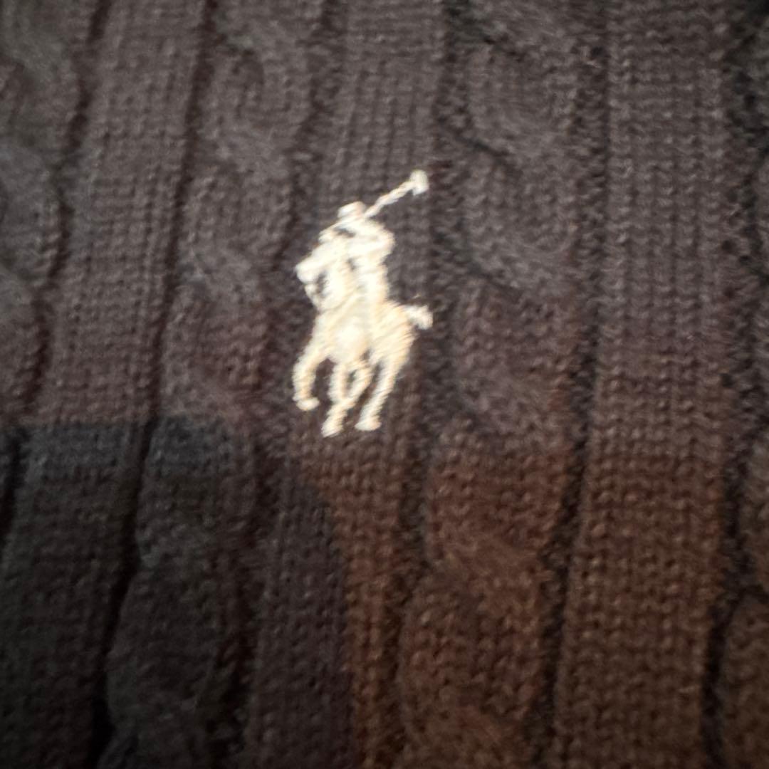 POLO RALPH LAUREN ネイビー カーディガン M キッズ8-10