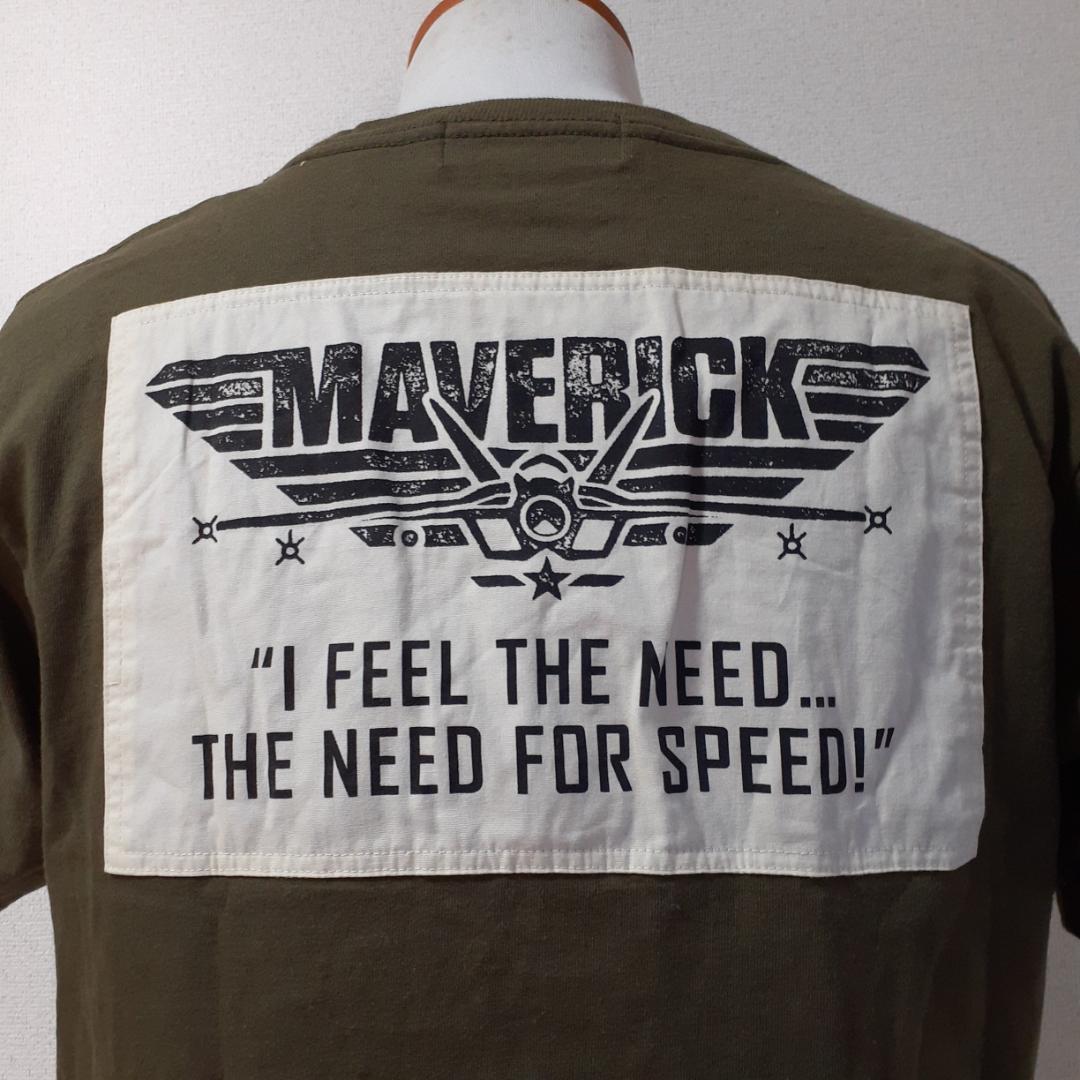 美品▲AVIREX アヴィレックス Tシャツ カーキ 枯草色 Lサイズ