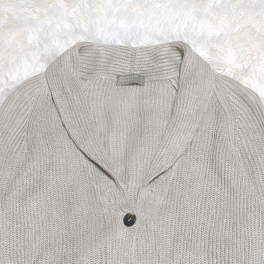 専用美品✨マーガレットハウエル カーディガン 麻100％ ショールカラー 近年