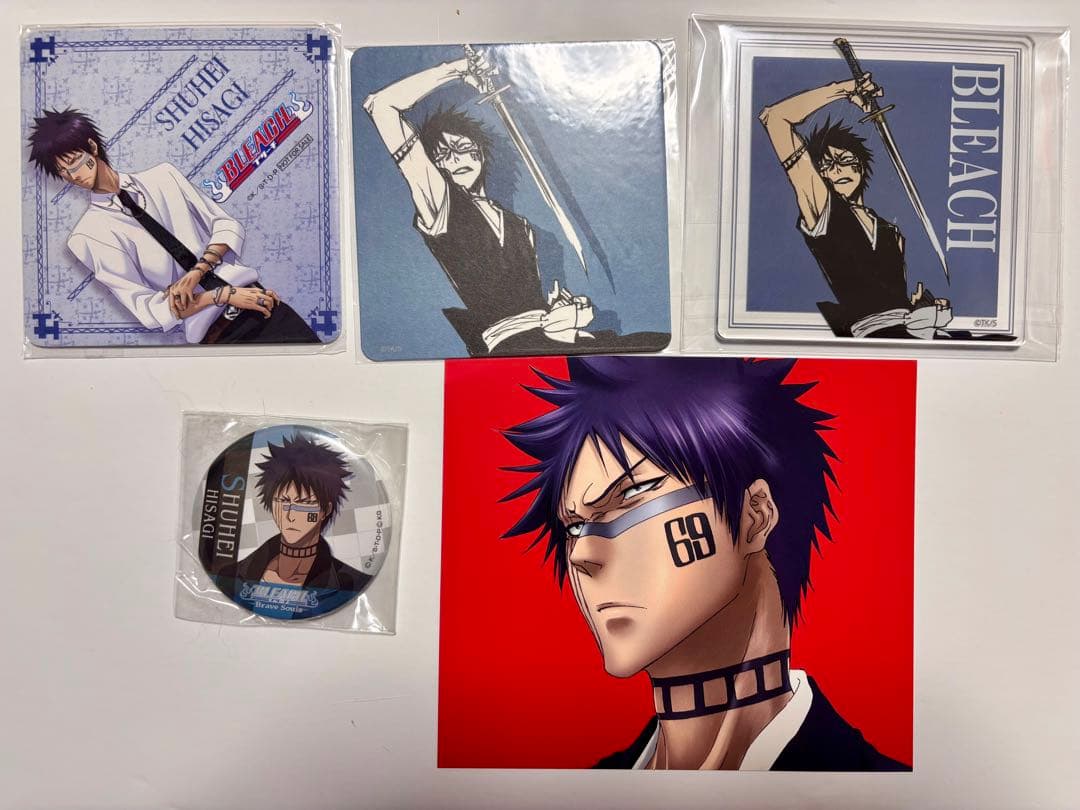BLEACH 檜佐木修兵 アクリルコースター 缶バッジ