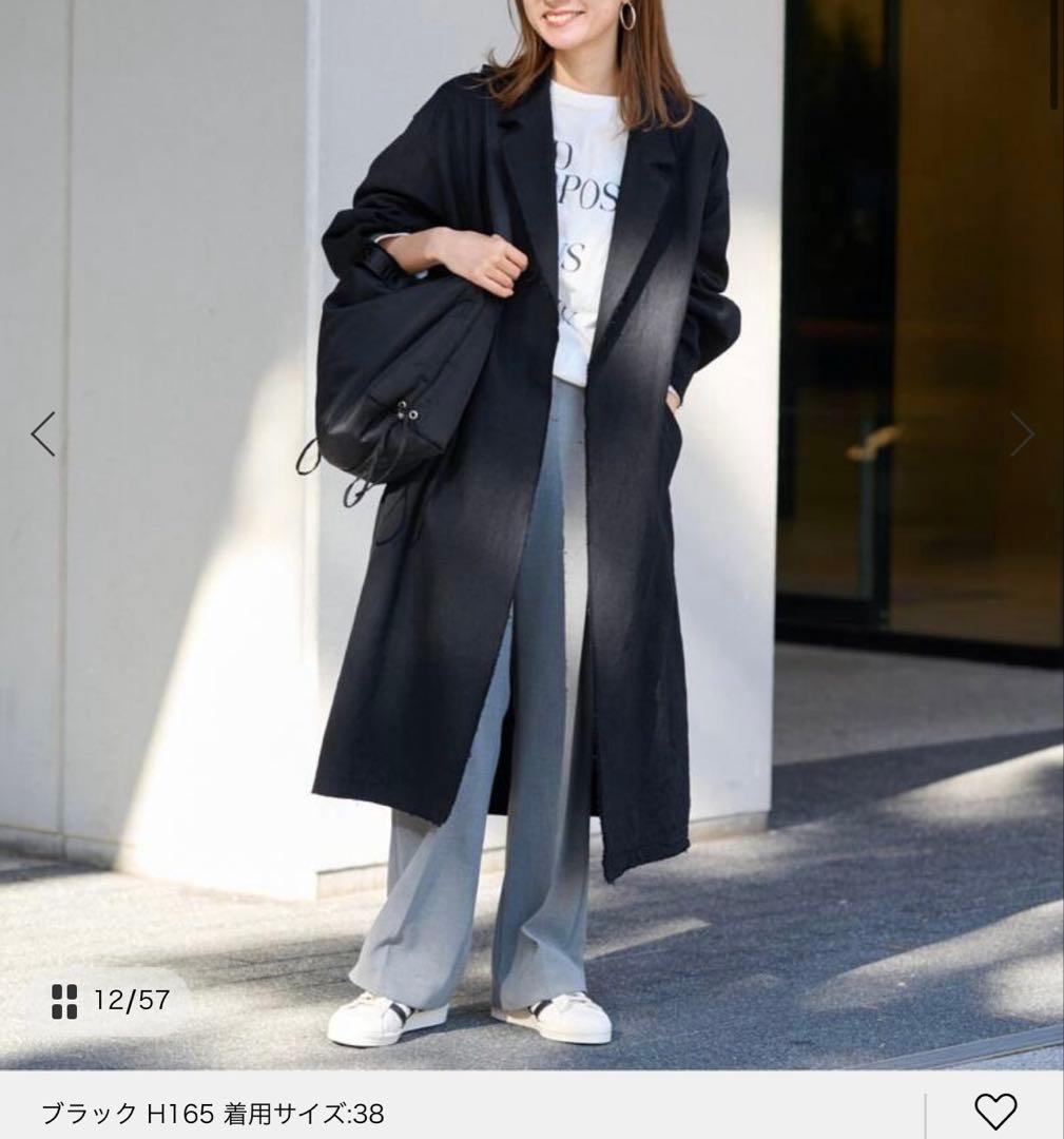 menmen様　24SS 完売品✨FRAMeWORK 綿麻プレーンコート