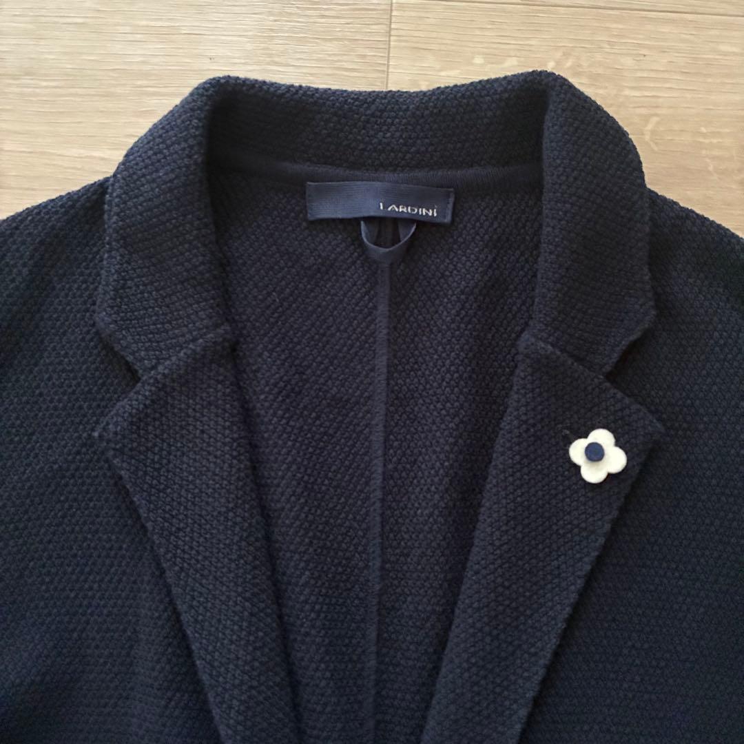 LARDINI／コットンジャガードニットジャケット