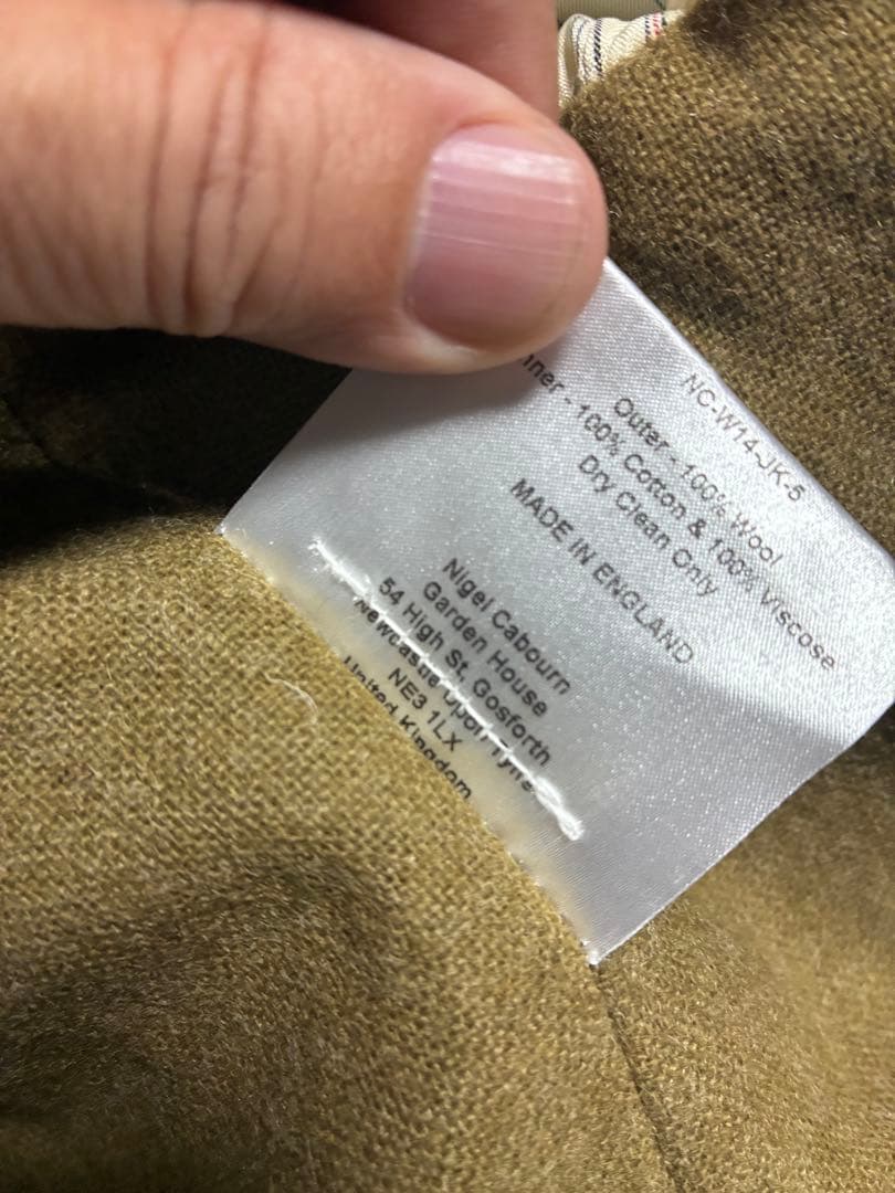 ア*オ様 Nigel Cabourn Harris Tweed ジャケット 48