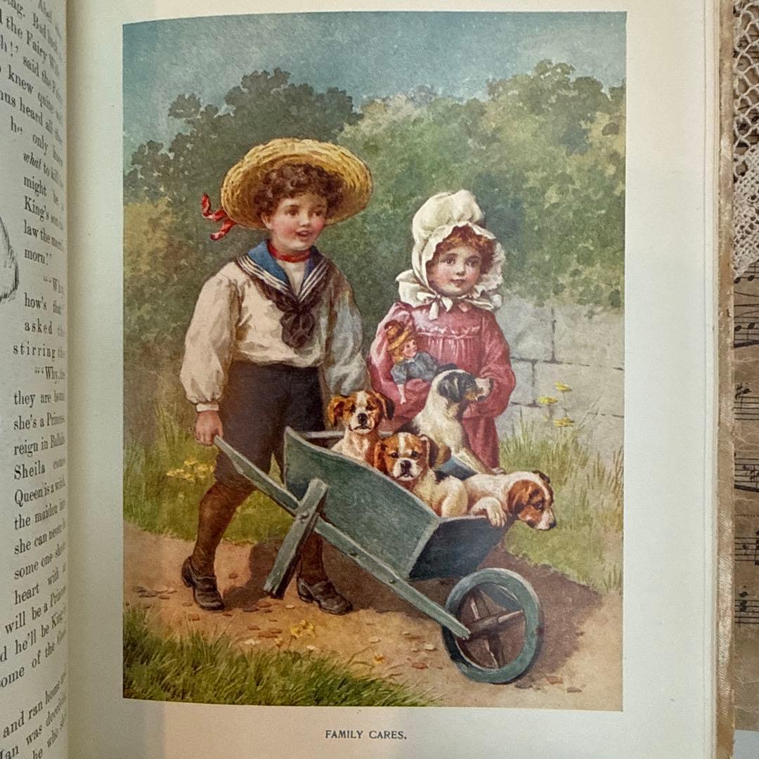 稀少アンティーク美しいヴィクトリアン絵本イギリス洋書　古書ジャンクジャーナル