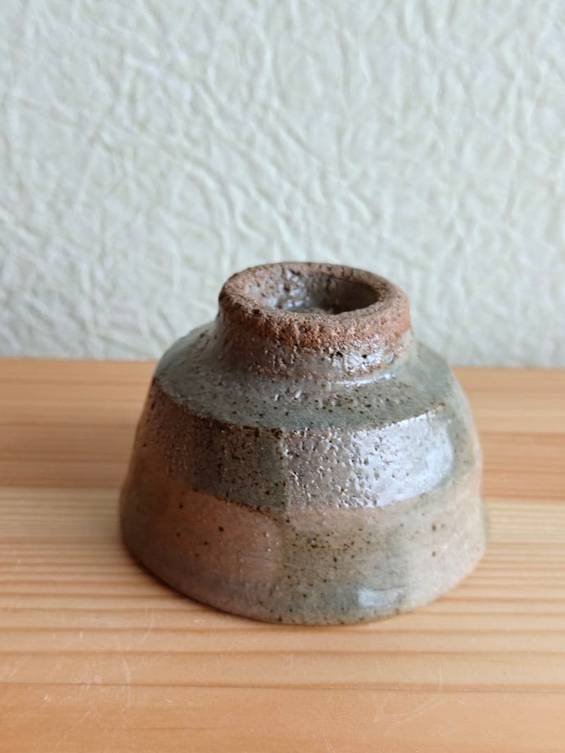 濱田晋作　か？　市松盃　ぐい呑　益子焼　濱田庄司