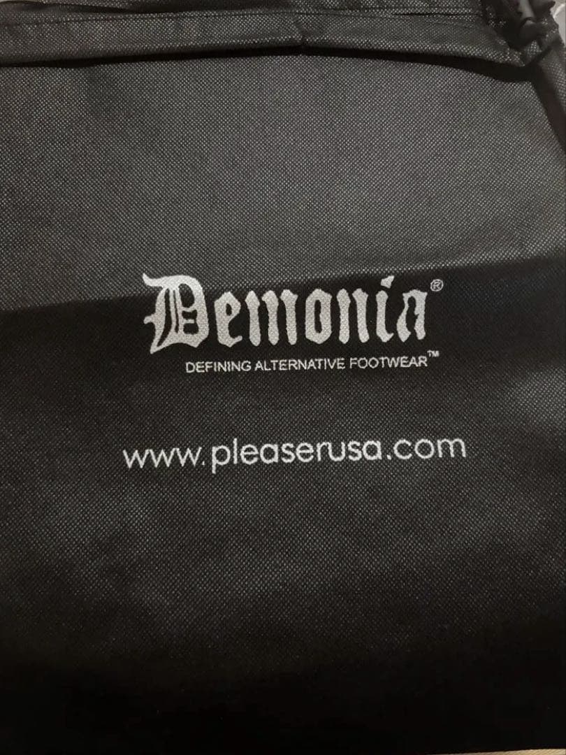 Demonia ブラック ハイカットスニーカー　US7