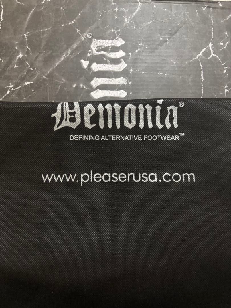 Demonia ブラック ハイカットスニーカー　US7