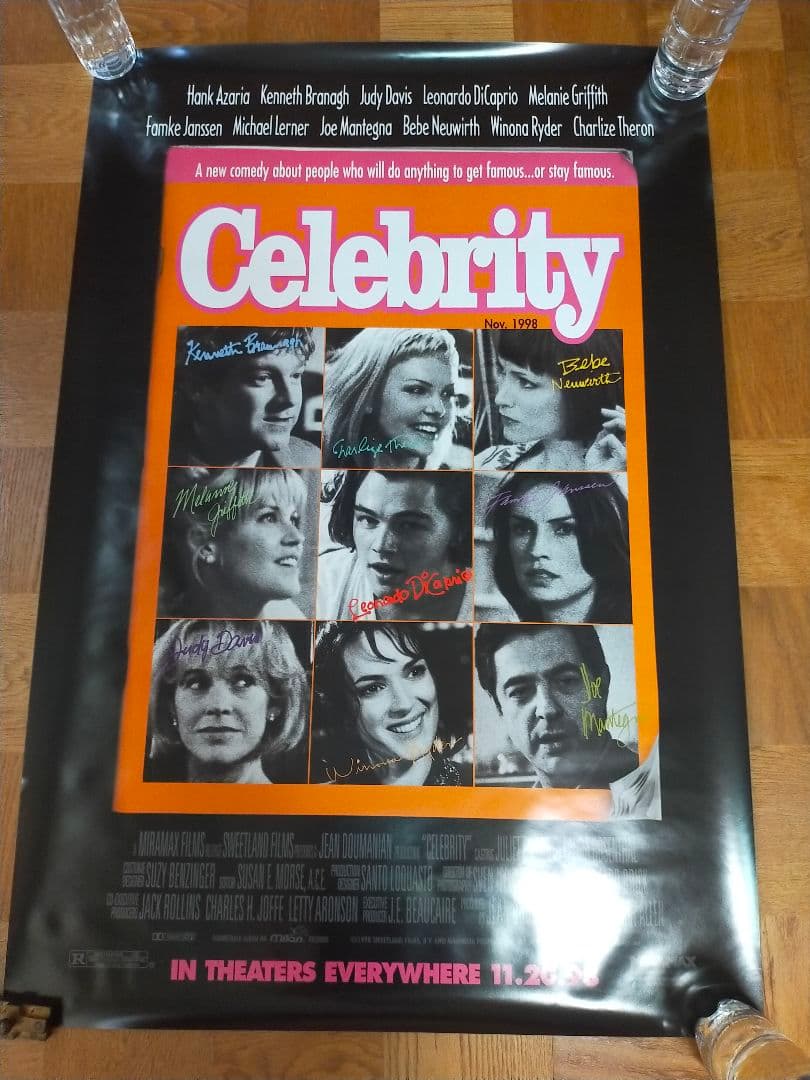 着払限定☆断捨離☆激レア☆ウッディ・アレン監督作品★Celebrity☆ポスター
