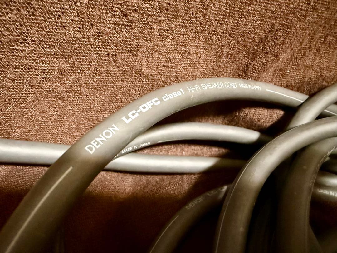DENON LC-OFC class1 スピーカーケーブル 約4.2m x 2本
