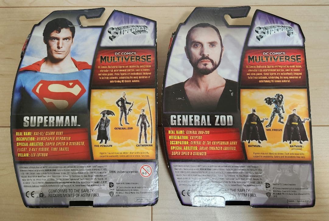 未開封　2013年　DC MULTIVERSE スーパーマン　ゾッド　4インチ