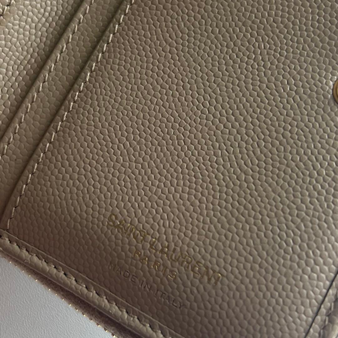 221 美品 SAINTLAURENT イヴサンローラン 2つ折り財布