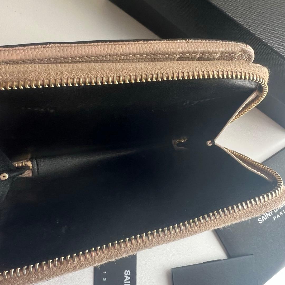 221 美品 SAINTLAURENT イヴサンローラン 2つ折り財布