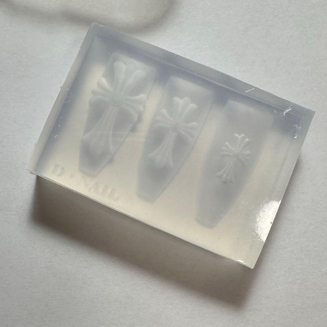 白*読様 Dnail シリコンモールド クロス クロム