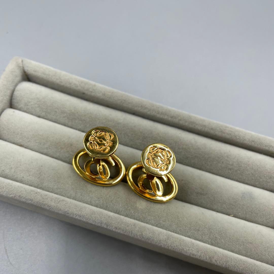 28 LOEWE ゴールドオーバルカフリンクス