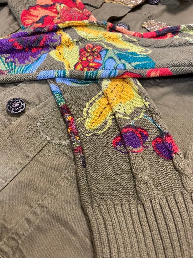 Desigual デシグアル　ジャケット　カーキーグリーン　Gジャン風