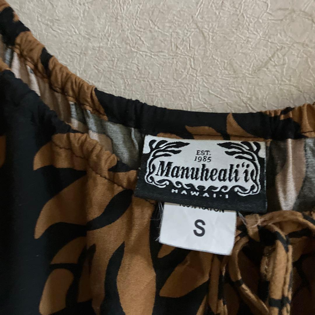 Manuheali'i フラワー柄オフショルダー ワンピース Sサイズ