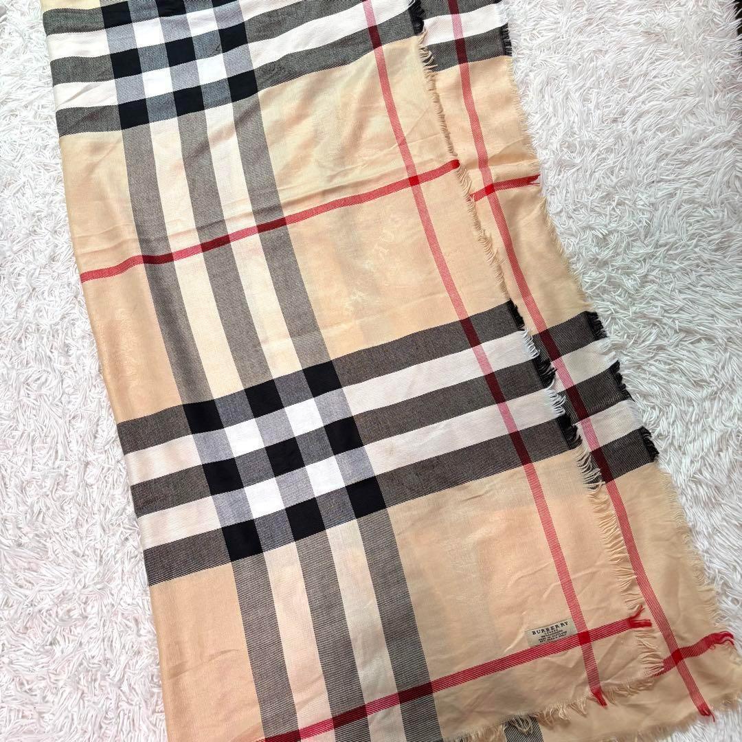 ✨極美品/カシミヤ100%/大判✨バーバリーロンドン ストール メガチェック