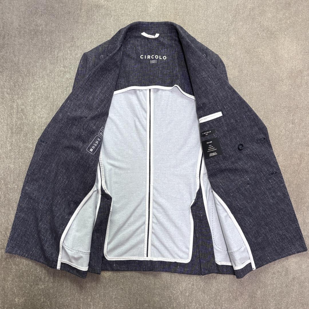 美品10%off✨チルコロ1901 コットンダブルジャケット 44 グレー