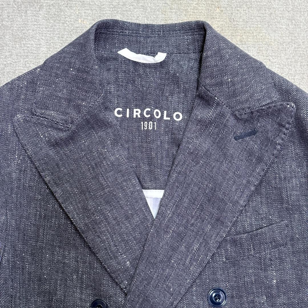 美品10%off✨チルコロ1901 コットンダブルジャケット 44 グレー