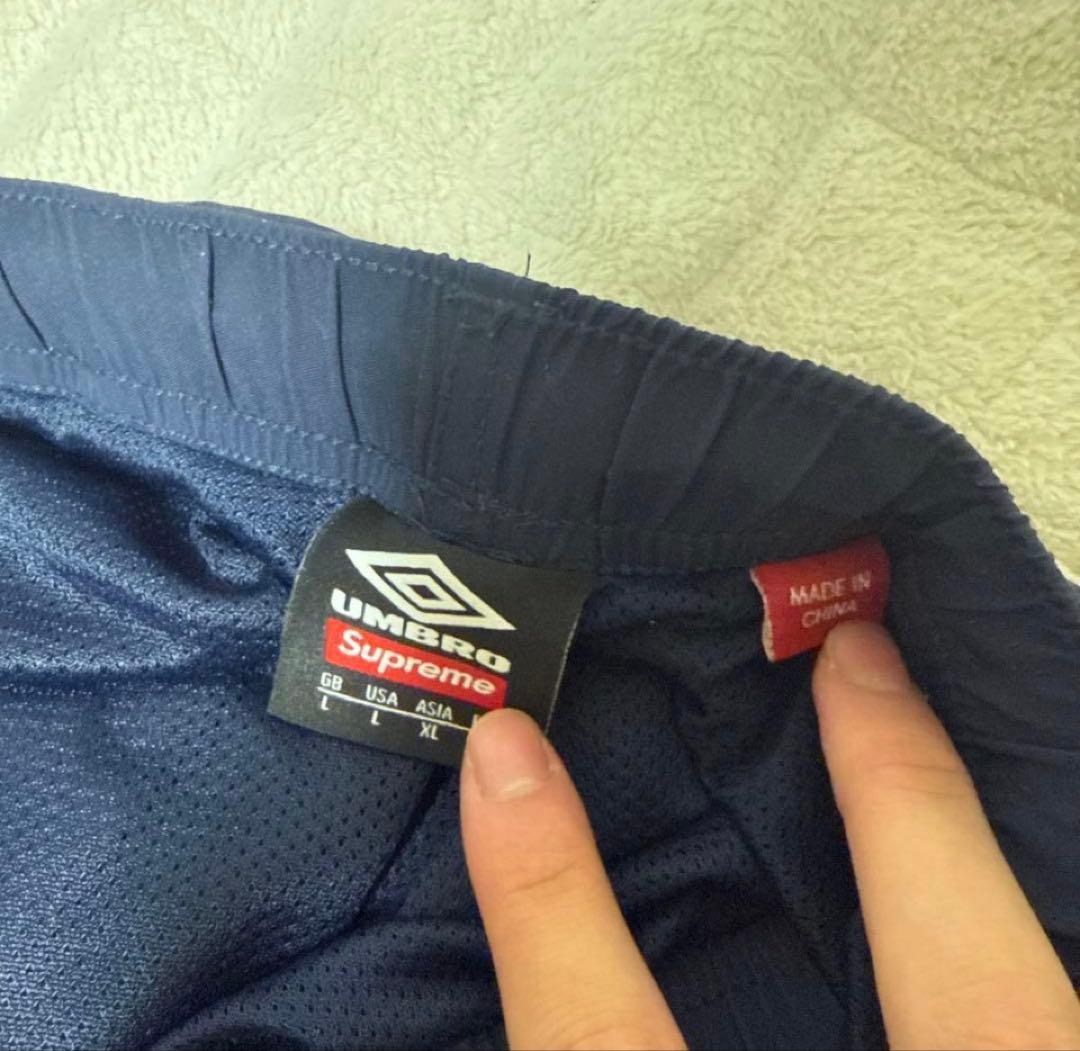 supreme UMBRO アンブロ　トラックパンツ　ネイビー　L