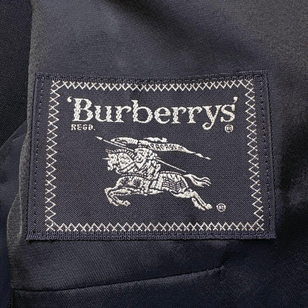 極美品✨Burberrys 紺ブレ ダブル 金ボタン ホースロゴ L相当 背抜き