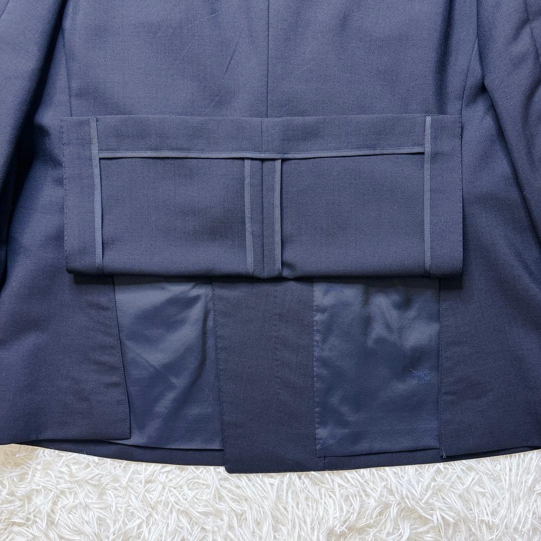 極美品✨Burberrys 紺ブレ ダブル 金ボタン ホースロゴ L相当 背抜き
