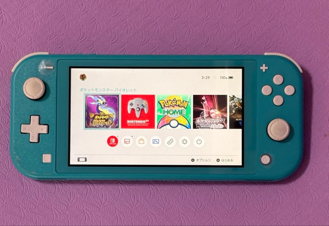 Nintendo Switch Lite ターコイズ 本体 カバー付き