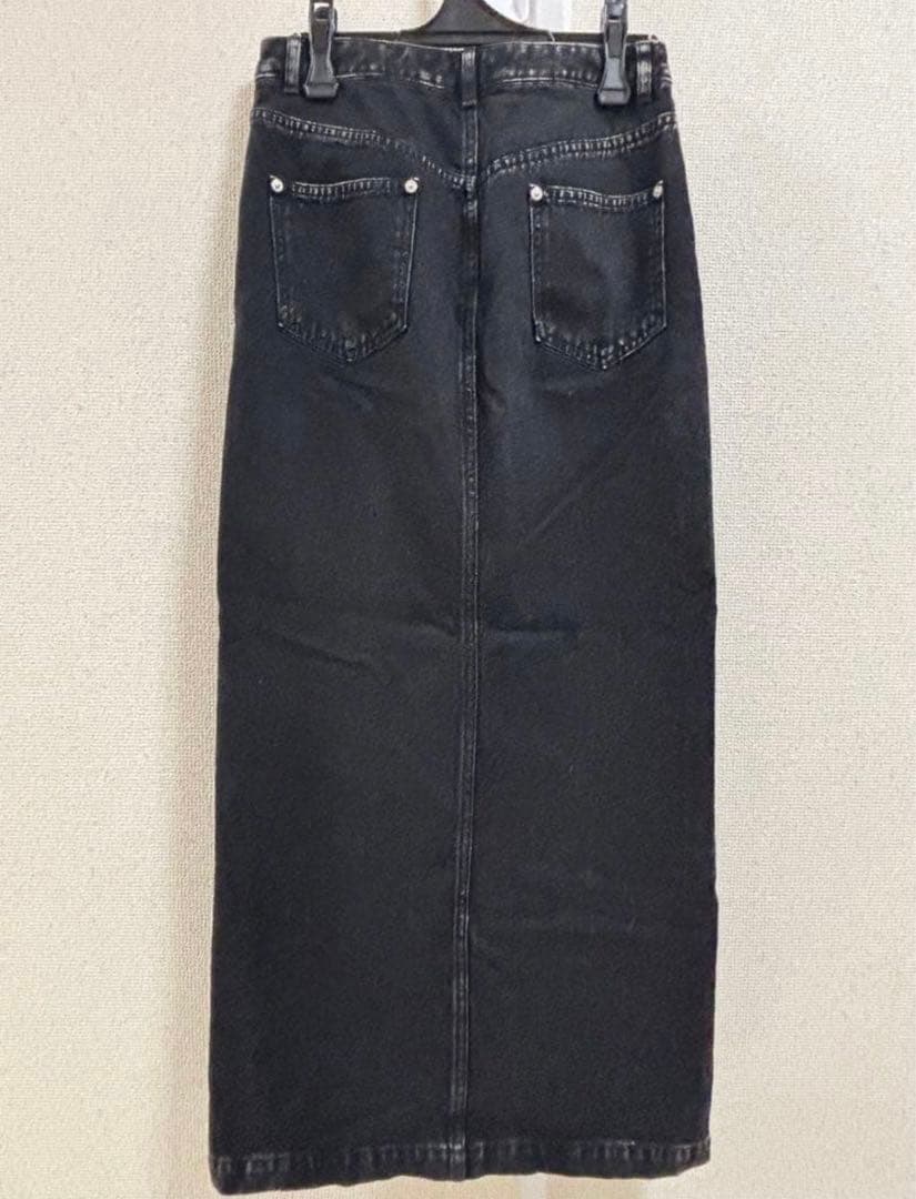 サリバン WASHED DENIM ZIPPED LONG SKIRT