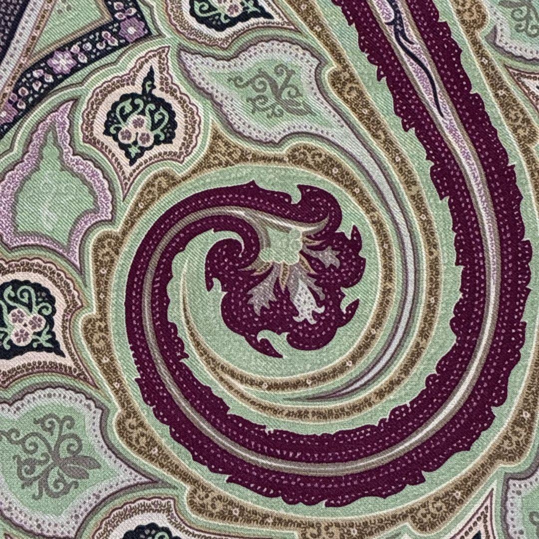 【極美品】ETRO エトロ ペイズリー柄 ロゴ 大判ストール スカーフ