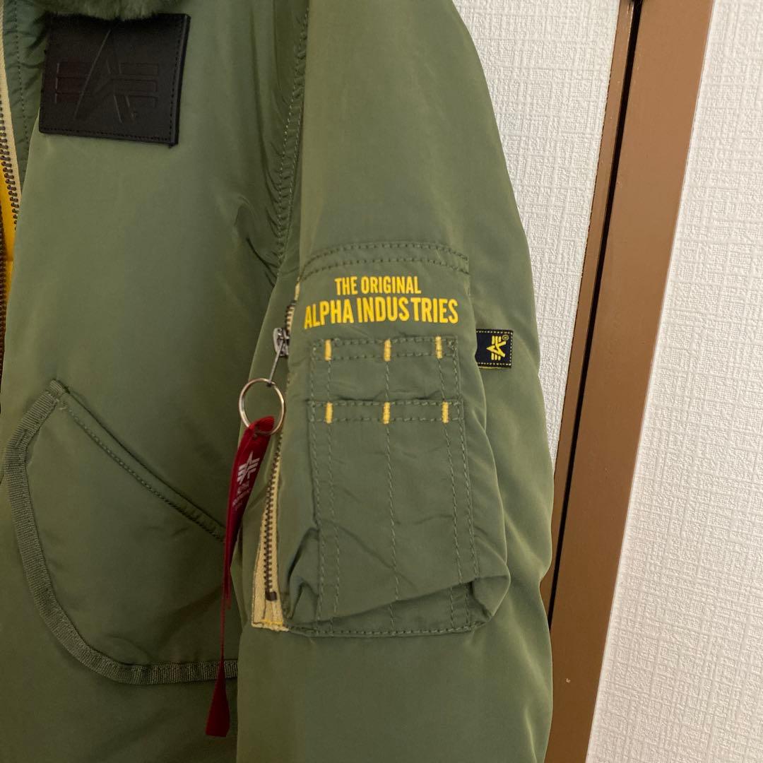 ALPHA B-15 フライトジャケット USA製 LL相当 米軍　ファー