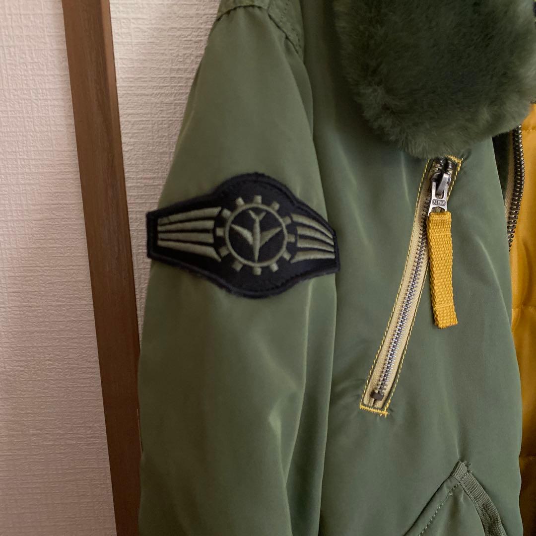 ALPHA B-15 フライトジャケット USA製 LL相当 米軍　ファー
