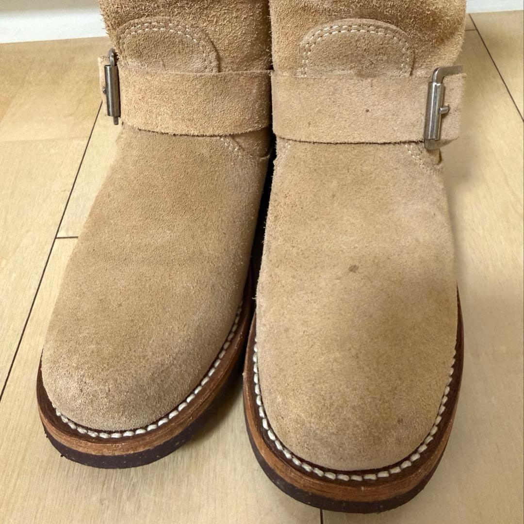 PISTOLERO ベージュ スエード エンジニアブーツ