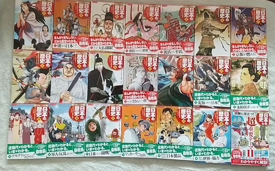 コンパクト版 学習まんが日本の歴史 全20巻 +別巻、全21冊セット全巻