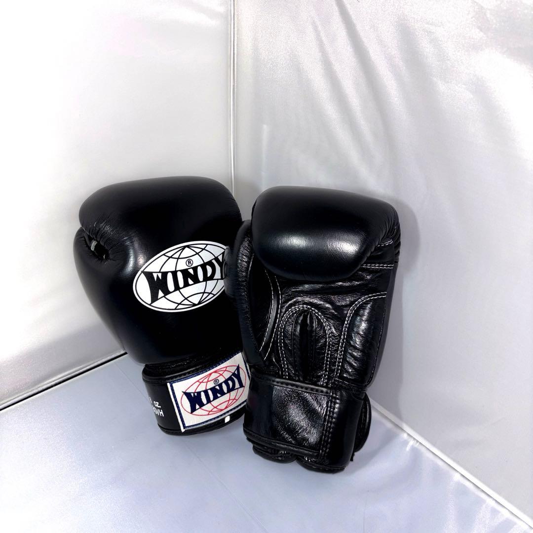WINDY　ボクシンググローブ 8oz ブラック キックボクシング