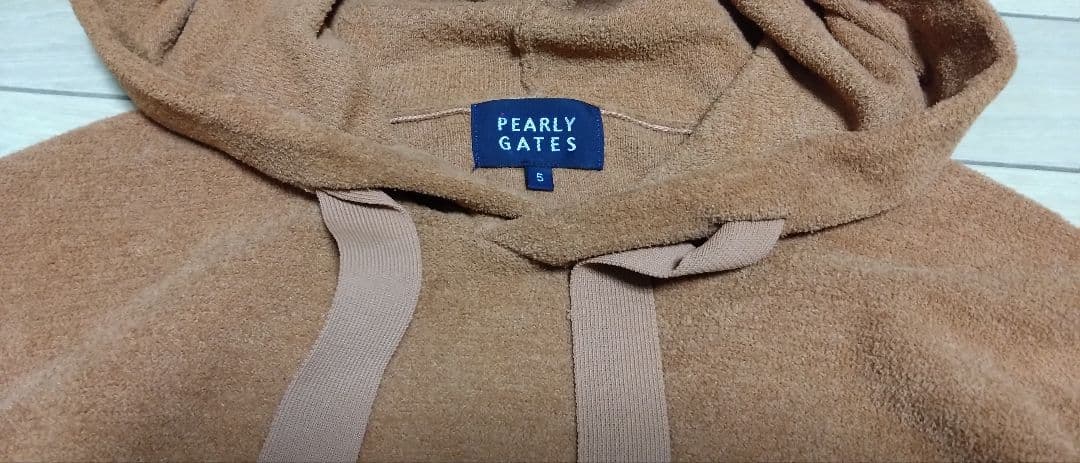 極美品■PEARLY GATES パーリーゲイツ パイル地 パーカー■5