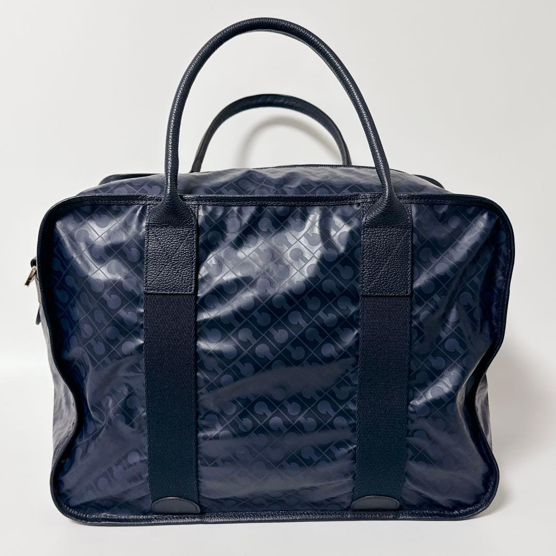 【極美品】GHERARDINI ソフティ　ボストン　ショルダー紐　ネイビー