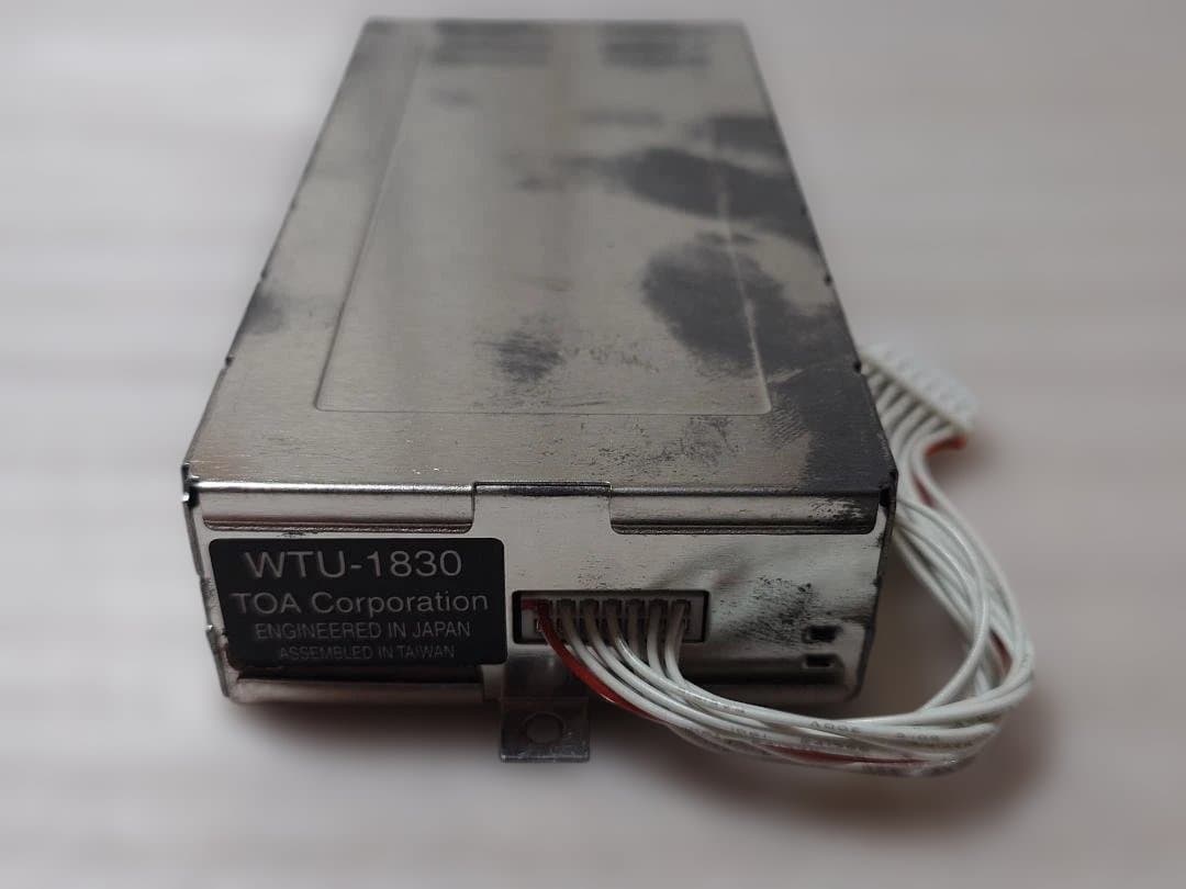 【中古】TOA　増設用ダイバシティチューナーユニットWTU-1830　③