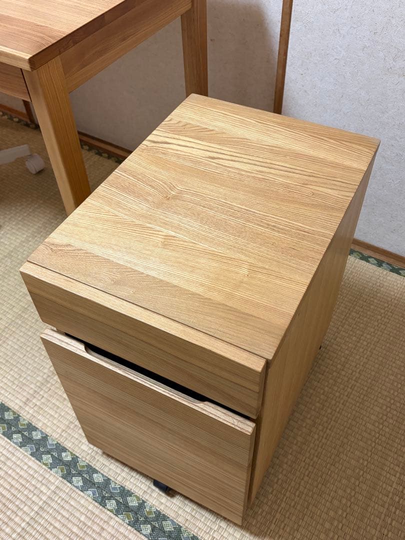 無印良品 学習机 キャビネットのセット