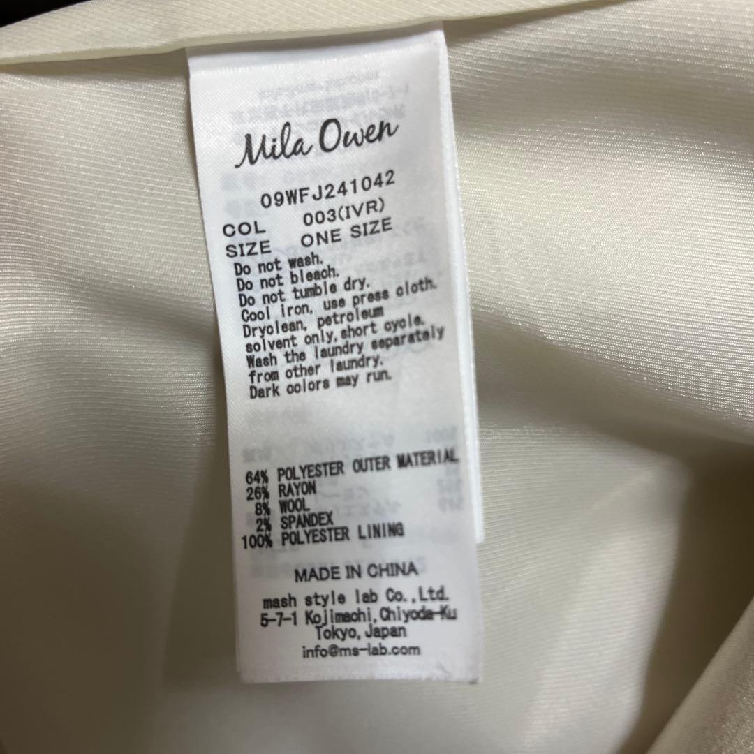 ミラオーウェン Mila Owen 金釦ダブルブレストコンパクトジャケット