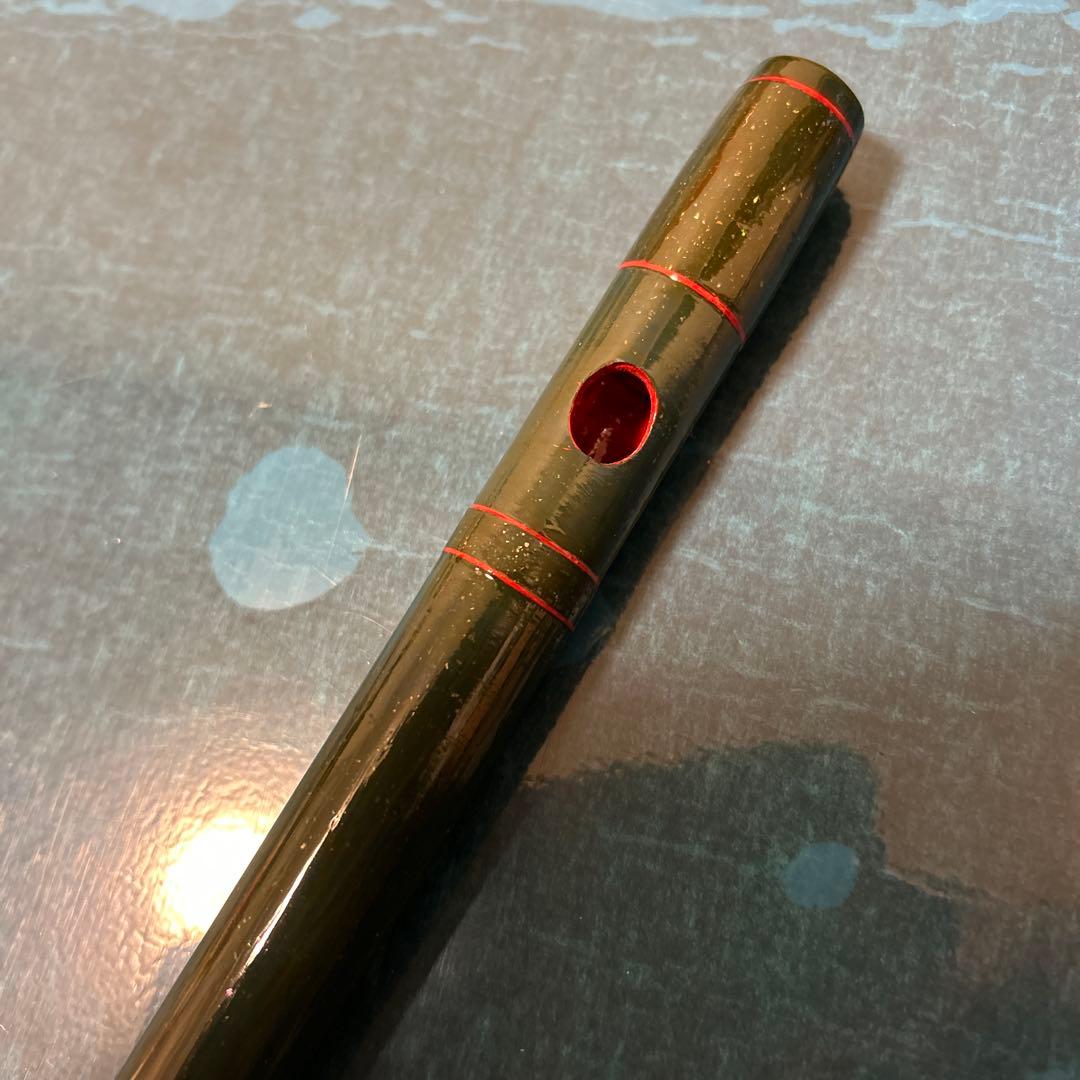 【最終値下げです】篠笛　竹製　緑色