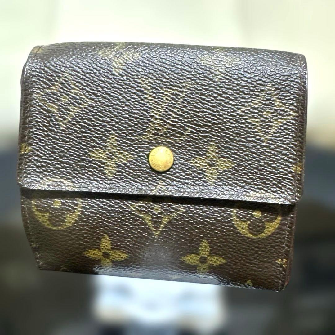 12★在庫セール/良品♪モノグラム Wホック折財布